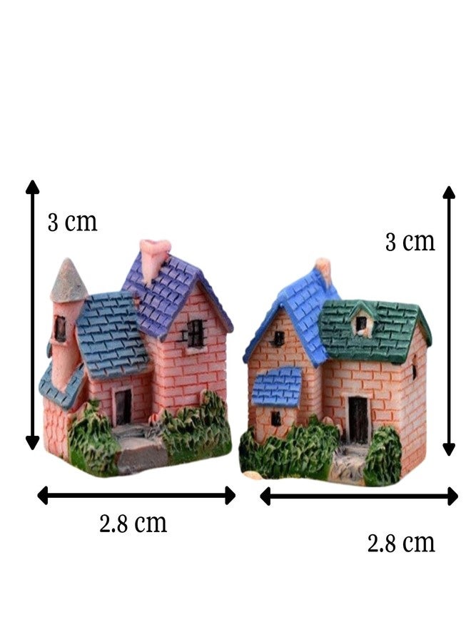 Ascension Pack of 4 Miniature Toy Huts/Houses/Cottages for Dollhouse Decor Fairy Garden House Cute Miniatures Garden Decoration Gifts for Kids - Image 5